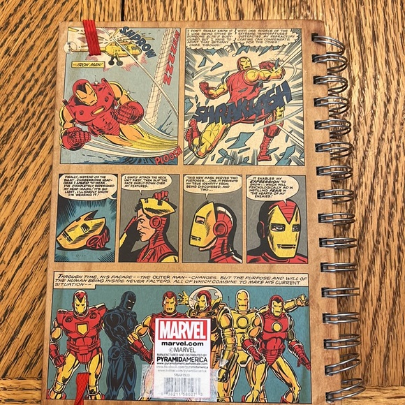 classic Iron Man comic book cover marvel notebook - Picture 3 of 5